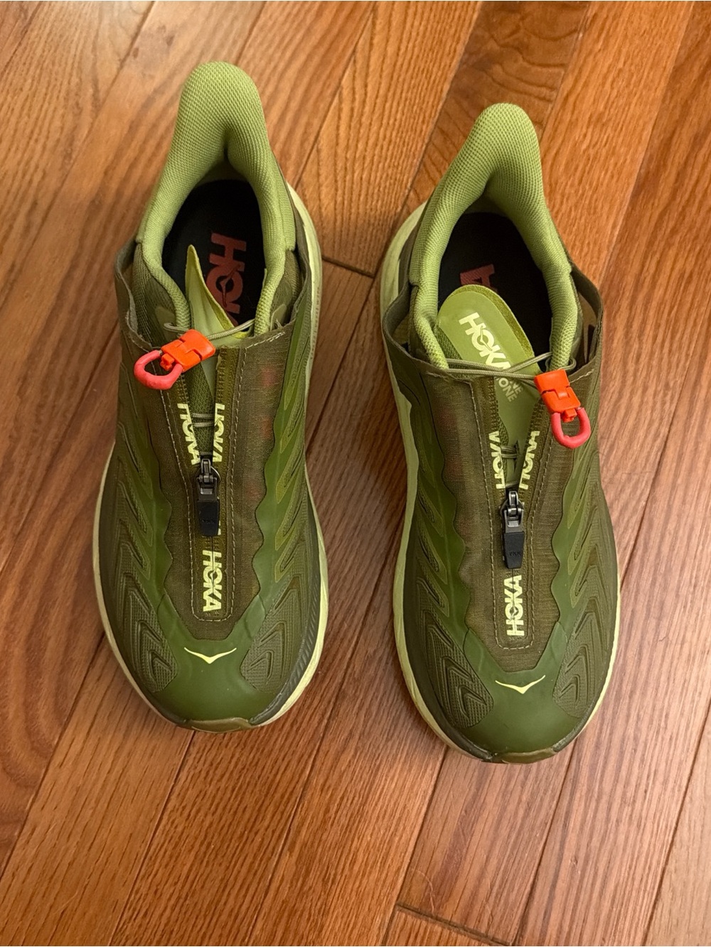 HOKA Project Clifton (Avocado/Dark Citron)